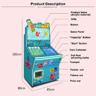 ब्लू / पिंक फनी खिलौने इलेक्ट्रॉनिक पिनबॉल मशीन, रॉकी पिनबॉल मशीन