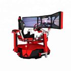 3 डॉफ मोशन सिम्युलेटर कार रेसिंग गेम मशीन 9 डी वीआर इलेक्ट्रिक 3 स्क्रीन
