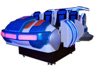 वयस्कों के लिए कूल फैमिली 6 सीट्स स्पेसशिप 9 डी वीआर गेम मशीन थीम पार्क फ्लाइट सिम्युलेटर