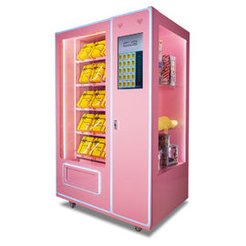 स्वचालित शीतल पेय वेंडिंग मशीन, 24 घंटे गुलाबी मिठाई वाणिज्यिक वेंडिंग मशीन